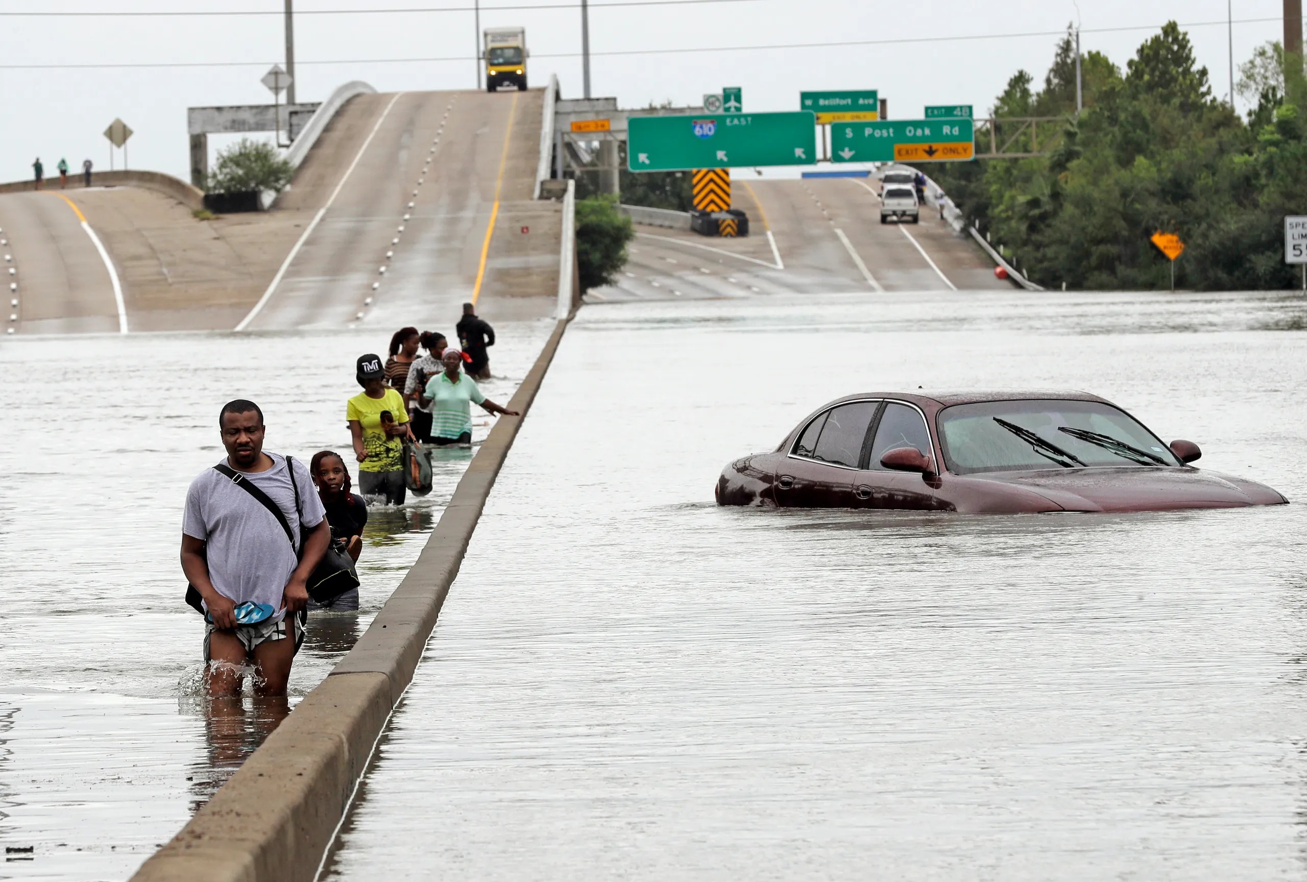 Harvey flooded roadway (2017)